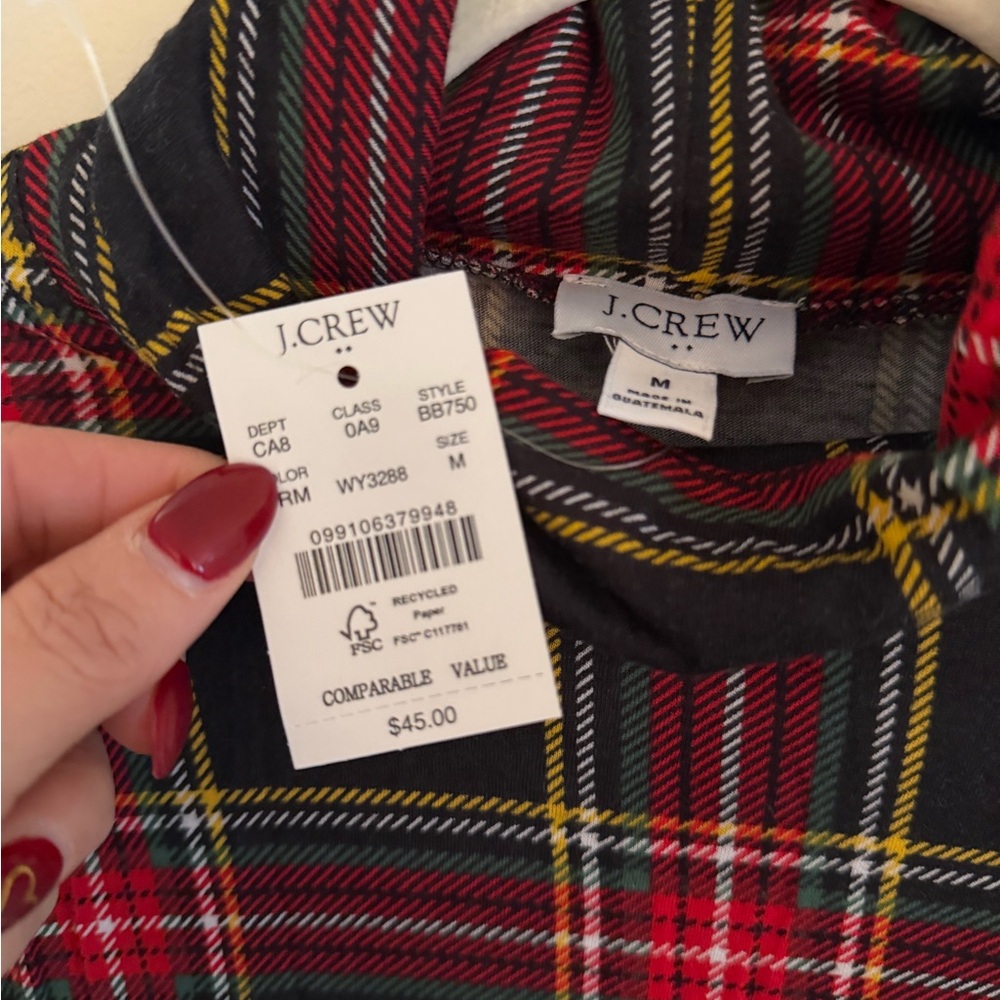 J. Crew steward tartan turtleneck - Picture 2 of 3